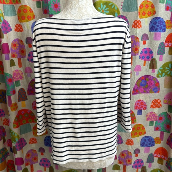 Ann Taylor Boat Neck Long Sleeve Top. LP - Picture 3 of 7